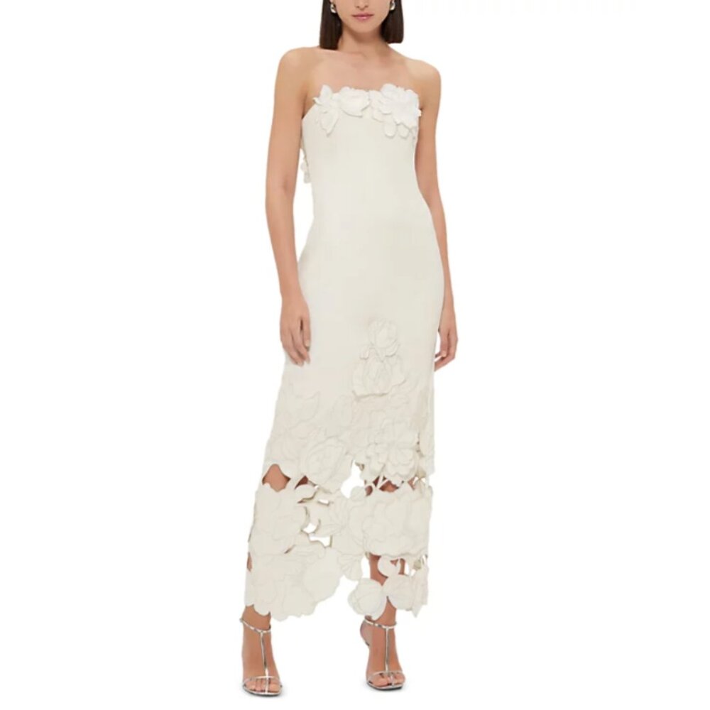 LEO LIN Rayna Crepe Strapless Dress - SIZE AU 12 US 8